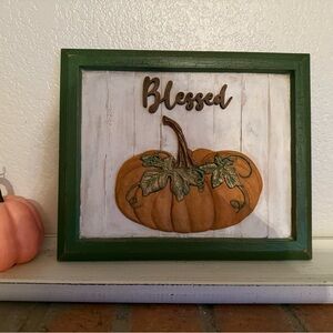 Handmade Fall Pumpkin sign